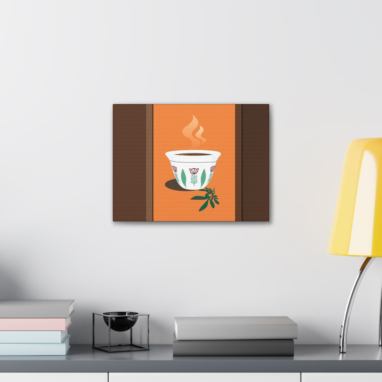 Coffee Serenity Canvas - Traditional Ethiopian Coffee Cup Wall Art