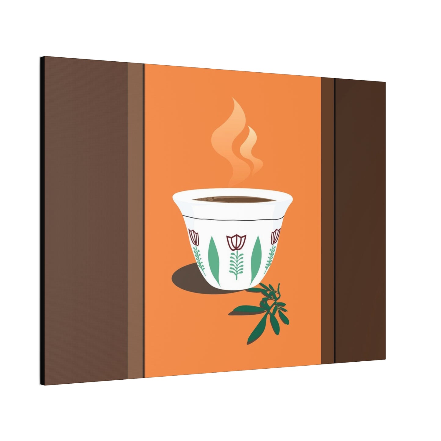 Coffee Serenity Canvas - Traditional Ethiopian Coffee Cup Wall Art