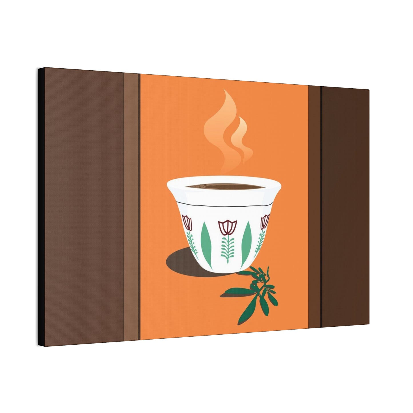 Coffee Serenity Canvas - Traditional Ethiopian Coffee Cup Wall Art