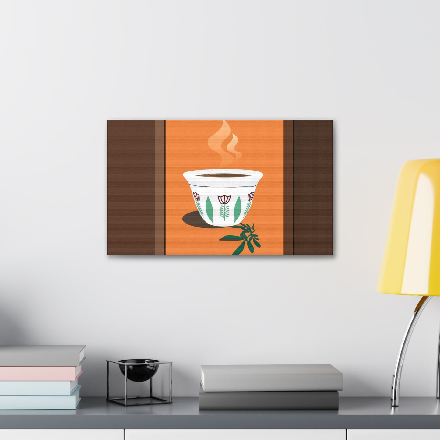 Coffee Serenity Canvas - Traditional Ethiopian Coffee Cup Wall Art