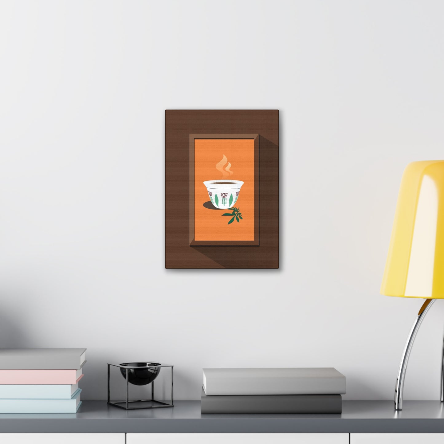 Coffee Serenity Canvas - Traditional Ethiopian Coffee Cup Wall Art