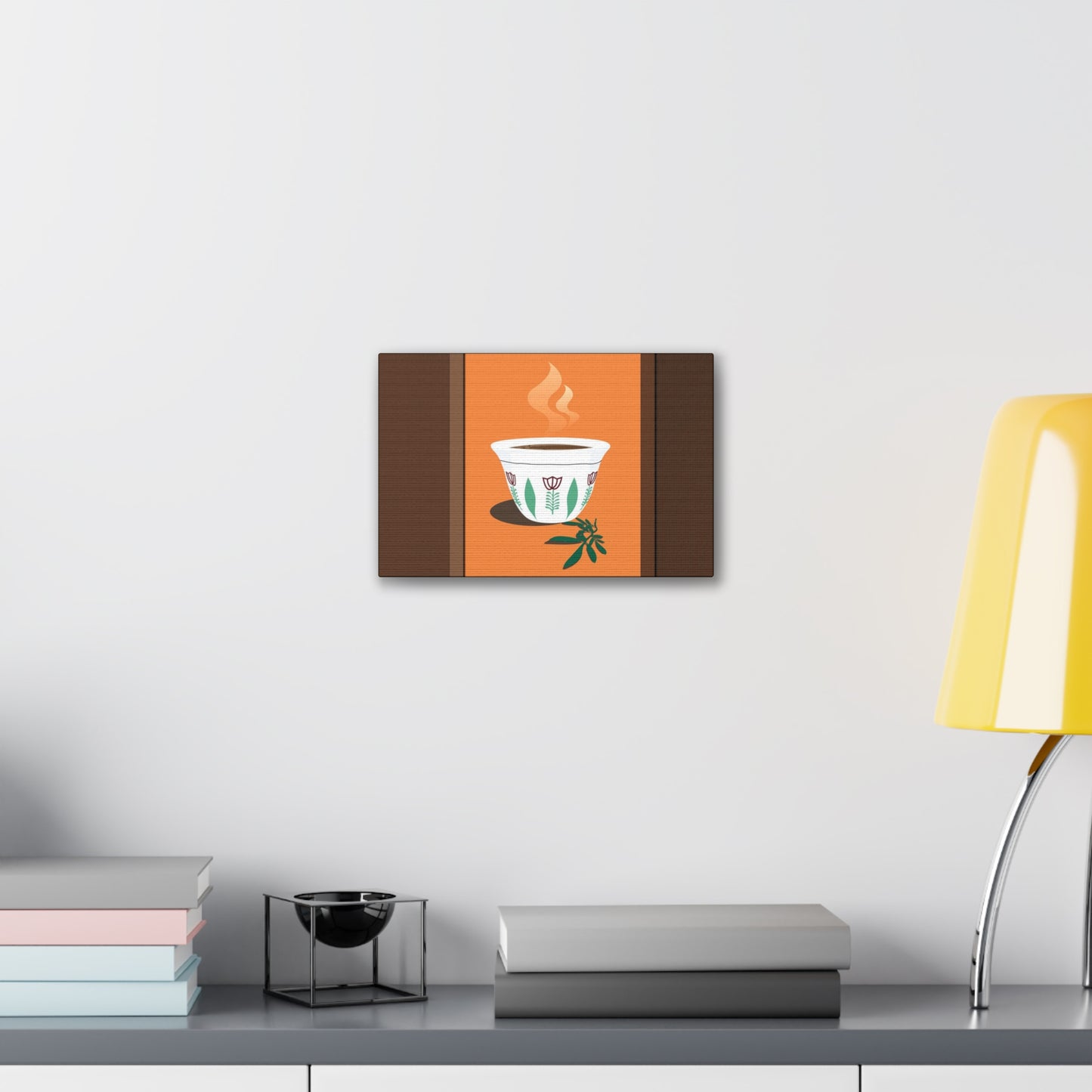 Coffee Serenity Canvas - Traditional Ethiopian Coffee Cup Wall Art