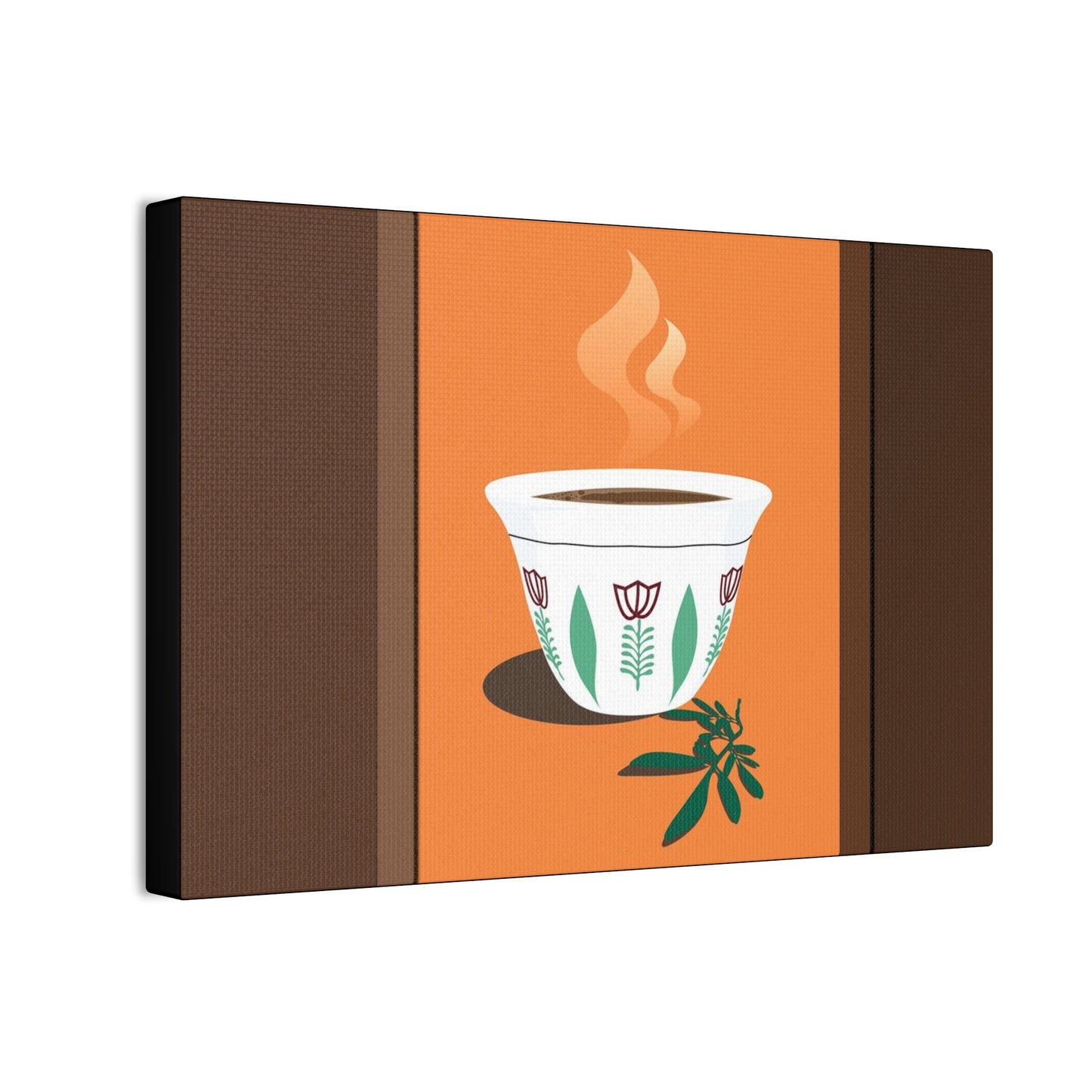 Coffee Serenity Canvas - Traditional Ethiopian Coffee Cup Wall Art